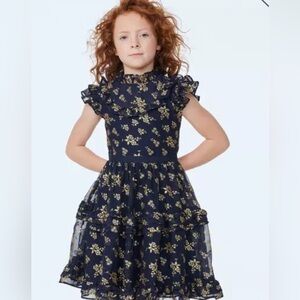 Janie and Jack Navy Floral Dress